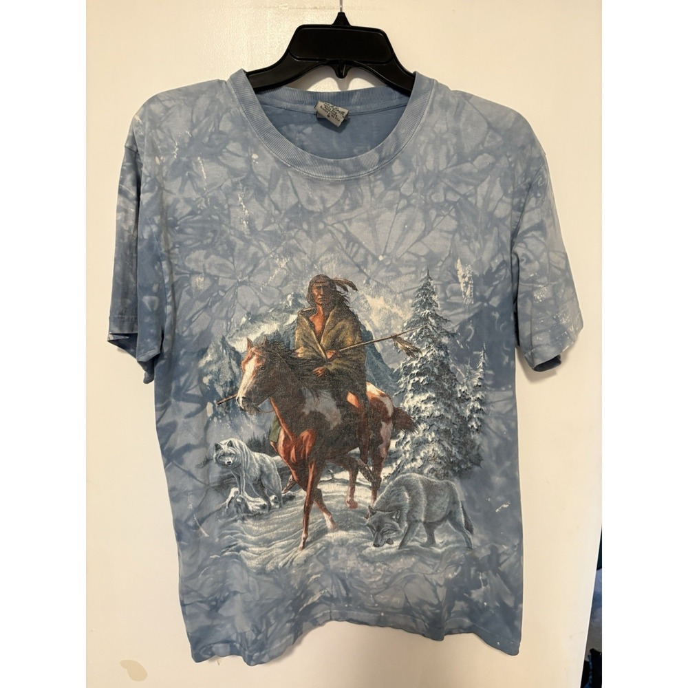 Vintage Native American Tye Dye T-shirt Size M